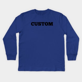 Custom Kids Long Sleeve T-Shirt